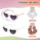 Satin Bridesmaid Scrunchies Bachelorette Hair Ties Set of 12 sunglasses Bridal Shower No Damage Hairties ideas Gift for Wedding Party Favors Bridesmaid Proposal Gifts (White&amp;Sage Green)