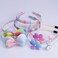 Glitter Headbands for Girls Butterfly Sparkly Hair Bands with Teeth Bows Flower Sequin Hairband for Toddler Girl(6pcs)
