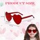 Glitter Heart Headband Red Heart Shaped Sunglasses Heart Hair Band with Sequins Shinny Headwear for Women Girls Valentine&rsquo;s Day Wedding Birthday Bridal Shower Halloween Costume Accessories