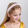 Silver Diamond Rhinestone Headbands for Women Girls Bling Sparkle Beaded Crystal Headband Jeweled Thick Padded Hairband Non Slip Glitter Hair Hoop Accessories A-Light Pink