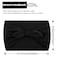 Huachi 4 Packs Black Bow Headbands for Women Girls, Wide Head Bands for Women's Hair Non Slip Soft Elastic Hair Bands, African Thick Workout Gym Turban Bandanas Head Wraps Hair Accessories