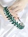 Green Rhinestone Headband Wedding Hair Accessories for Brides Tiaras for Women and Girls Goddess Costume Hair Decoration Party Prom Bridesmaid Gifts