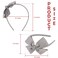 MEEDEE Grey Grosgrain Bow Headband, 1 PCs, for Girls Toddlers Kids Party Decoration Cosplay Costume Hair Accessory, Handmade Hair Band
