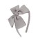MEEDEE Grey Grosgrain Bow Headband, 1 PCs, for Girls Toddlers Kids Party Decoration Cosplay Costume Hair Accessory, Handmade Hair Band