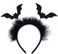 Halloween Bat Headband Black Bat Hair Headband with Feathers Designs Cute Bat Wings Hair Bands Halloween Hair Hoop Halloween Festival Party Cosplay Costume Hair Accessories for Women 1PCS