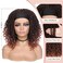 Faux Locs Headband Wig Short Dreadlock Wigs Goddess Hand Braided Twist Synthetic Wigs for Black Women Curly Dreadlock Locs Wig 1B/350#