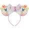 Pink Birthday Headband for Women Cute Headband Birthday Party Favors Park Ears