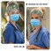 Babrukda Headband with Buttons for Mask Floral Chickens Print Turban Headwrap Nurse Doctors Dentists Sweatband Women Men Face Cover Holder Elastic Beach Party Club Hair Accessories Hairbands
