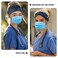 Babrukda Nursing Headbands with Buttons for Nurse Doctor Women Men Bandana Headwrap Elegant Style Face Covering Holder Ear Protection Wide Stretch Hair Wraps Elastic Sweatband Turban