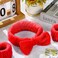 Hanaive 3 Pcs Face Wash Headband Wristband Set for Women Spa Bow Skincare Headband Soft Makeup Wrist Towel for Washing Face Hair Supplies(Red)