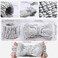 Hanaive Headbands for Women for Washing Face Spa Headband and Wristbands, Makeup Headband for Washing Face, Soft Facial Makeup Head Band, Shower Skin Care Hair Supplies
