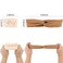 YISSION 9Pcs Face Wash Headbands and Wristbands Set Spa Twist Headband Makeup Knotted Hairband Skincare Headbands with Wristbands for Women Girls Washing Face(Beige Brown Black)