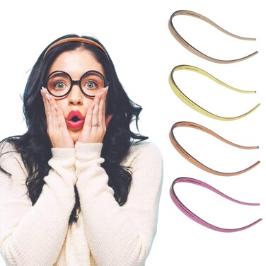 No Pressure Headbands for Women Non Slip, Thin Headbands for Women with Glasses, Comfortable Headbands for Women, Invisibobble Headband for Women'S Hair, 4pcs