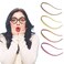 No Pressure Headbands for Women Non Slip, Thin Headbands for Women with Glasses, Comfortable Headbands for Women, Invisibobble Headband for Women'S Hair, 4pcs