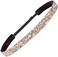Hipsy Women's Adjustable No Slip Bling Glitter Skinny Cute Headband (Skinny Rose Gold Bling Glitter)