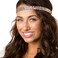 Hipsy Women's Adjustable No Slip Bling Glitter Skinny Cute Headband (Skinny Rose Gold Bling Glitter)