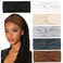 Huachi Wide Headbands for Women's Hair Fashion Turban Elastic Head Bands Non Slip Twisted Headwraps Workout Hair Accessories, 6 Pack