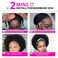 Ms Taj Headband Wig Human Hair Short Afro Kinky Curly Headband Wigs for Black Women Human Hair Glueless Afro Wigs for Women 150% Density Brizilian Virgin Hair Natural Black (10 inch)