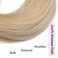 Messy Bun Hair Piece Human Hair Scrunchie Updo with Elastic Rubber Band Straight Wavy Curly Hair Bun Chignons for Women Wedding Party Hairpiece Bleach Blonde 2pcs