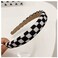ZAHSY Checkered Padded Headband Checkerboard Headbands Black and White Headbands for Women Sponge Puffy Headband Head bands Christmas Hair Accessories Buffalo Check Hairbands