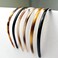 6-Pack Multi-Color Plastic Skinny Headbands with Teeth Comb for Women and Girls