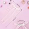 Lace Hair Bow with Long Tail Coquette Bows - Elegant White Ribbon Hair Accessory Hair Ribbons for Women (A Pair)