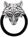 HAQUIL Metal Wolf Head Charm Hair Tie, Animal Pattern Elastic Rubber Band, Hair Holder, Hair Rope Accessories for Women