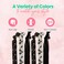 Sportybella - Tennis Hair Accessories for Girls (Black/White) - No Crease Hair Ties or Elastics, Tennis-Inspired Design for Players, Stylish Hair Accessories for Young Tennis Players - (6 pcs)