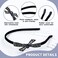 Lawie 8 Pack Rhinestone Flower Butterfly Bowknot Crown Rhinestone Jeweled Sparkly Black Metal Headbands Velvet Covered Thin Hair Bands with Teeth Non Slip Hair Clasp Holder Accessories for Women Girls