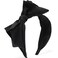 Bow Headband Big Bowknot Headbands for Women Girls, Knotted Hair Band, Wide Turban Hair Hoop Bows Hair Accessories 1 Pcs (Black)