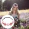 Flower Crown for Women Girls, Floral Headbands Elastic Ribbon Bridal Bridesmaid Fairy Headpiece for Party Wedding Beach (4 Pack