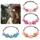 Flower Crown for Women Girls, Floral Headbands Elastic Ribbon Bridal Bridesmaid Fairy Headpiece for Party Wedding Beach (4 Pack