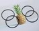 Silicone Jelly Bracelet Hair Ties 20Pcs Black 80s Adult Size Costume Wristband Bangle Hair Bands for Women Men Party Favor Accessories (20)
