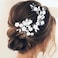JONKY Bride Flower Wedding Hair Piece Bridal Hair Vine Wedding Hair Accessories for Women