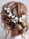 JONKY Bride Flower Wedding Hair Piece Bridal Hair Vine Wedding Hair Accessories for Women