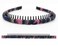 4 color tie-dye Hair Accessories headbands for women/Girl Fashion teeth hairband Resin Hair Hoop Comfy Non-slip Hair band