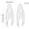 2 Pcs Knotted Bow Satin Hair Scrunchie Hair Scarf with Tail Hair Scrunchies Elastic Hair Scarf Ponytail Holder for Women and Girls (White)