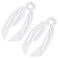 2 Pcs Knotted Bow Satin Hair Scrunchie Hair Scarf with Tail Hair Scrunchies Elastic Hair Scarf Ponytail Holder for Women and Girls (White)