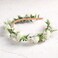 White Flower Crown Hairband - Rose Flower Headband for Women's Wedding, Party, Festival Decoration, Hair Styling Accessory