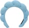Spa Headband Hair Band for Women - Puffy Sponge Blue Headbands for Washing Face Hair Headband for Skincare, Makeup Removal, Shower - Soft Absorbent Terry Towel Cloth Fabric