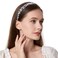 Cuizhiyu Leopard Print Headbands for Women Girls 2cm Wide Headband PU Solid Hairband Hair Hoops Hair Accessories 6 pack (Leopard)
