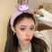 Kawaii Spa Headband, Cute Headband for Women Facial Makeup, Washing, Party, Soft Microfiber Coral Skincare Shower Fluffy Towel Headbands Hair Band for Girls
