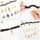 40 Pcs Locs Hair Jewelry Braids Hair Clips Adjustable Hair Cuffs African Style Dreadlocks Hair Beads Butterfly Shell DIY Hair Pendant Charms Hair Decoration for Locs Accessories (Gold and Bronze)