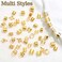 NAISKA 50Pcs Gold Hair Jewelry for Braids Metal Loc Dreadlock Accessories Adjustable Hair Rings Hair Cuff Non-Piercing Ear Cuffs Clip Jewelry for Women and Men