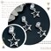 NAISKA 10pcs Silver Star Hair Clips Braid Jewelry Dreadlock Accessories Loc Adornment for Braids Decoration