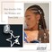 NAISKA 10pcs Silver Star Hair Clips Braid Jewelry Dreadlock Accessories Loc Adornment for Braids Decoration
