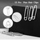 Bewudy 15 Pcs Hair Clips, Safety Pin Shape Hair Clips for Women, Goth Hair Accessories, Hair Pins for Girls Women(Sliver)