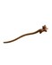 Green Sandalwood Hand Carved Wood Cat，Kitten Wood hairpin，Hair Stick Cat Shaped Hair，Bell wooden kitten，Hair Clip for Women Hair Accessories