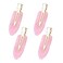 Mini Skater Small Hair Clips 2.4inch No Crease Hair Pins No Bend Cute Barrettes Accessories for Women Thin Curly Fine Hair Styling Sectioning, Pack of 4 (Pink)