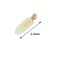 Mini Skater Small Hair Clips 2.4inch No Crease Hair Pins No Bend Cute Barrettes Accessories for Women Curly Fine Hair Styling Sectioning, Pack of 4 (Ivory White)